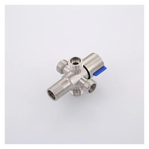 Robinet d'angle G1/2 en acier inoxydable à 1 entrée et 4 sorties