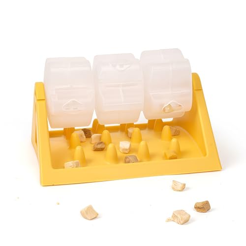 Iuseike ペットフィーダー、スローフィード犬用フィーダー、猫用おもちゃ、ドッグフード知育玩具、自動給餌器、給餌機、食べ過ぎ防止、食器、小型犬、キャットフードディスペンサー、ペットフィーダー、インタラクティブ、セルフプレイ、運動不足の方にも最適、ストレ