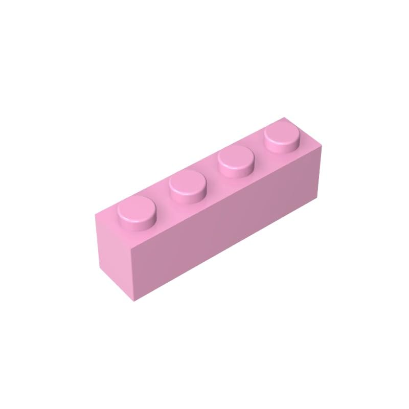 3010 Basic Bricks Brick 1x4 50 Pieces GDS-534 Compatible with Lego Building Blocks Color:Bright Pink