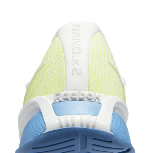 Reebok Women's Nano X2 Cloud White/Essential Blue/Acid Yellow 9.5 B4