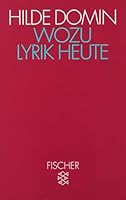 Wozu Lyrik Heute. Dichtung Und Leser In Der Gesteuerten Gesellschaft 359612204X Book Cover