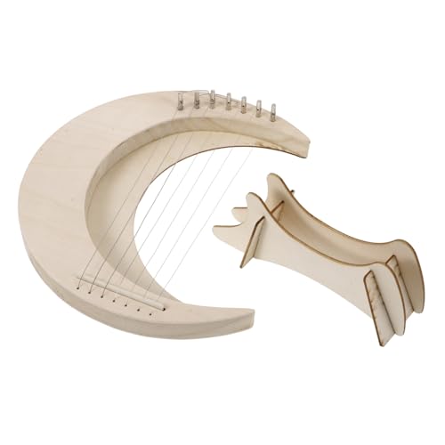 ibasenice Handheld Lyre Harp 7-string Harp Instrument for Adults String Instrument