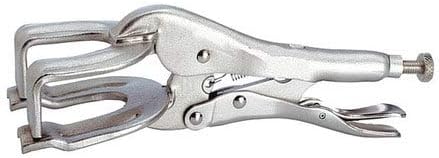 Locking Welding Clamp, 9", 2-3/4" Cap.