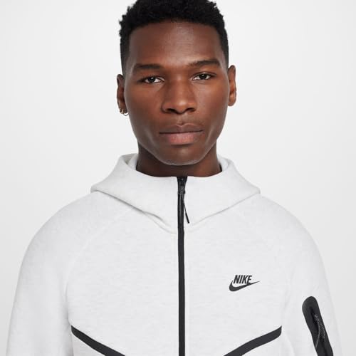 Nike Tech Men's Full-Zip Windrunner Hoodie (HV0949-051, Birch Heather/Black)4