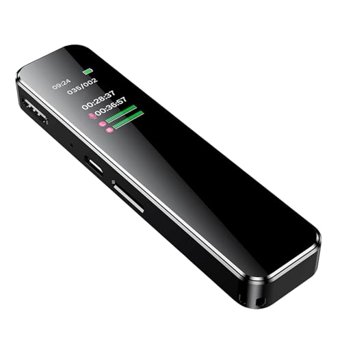 Dictáfono Mini 64 GB, grabadora, grabadora de voz digital con reducción de ruido, grabadora de audio digital, con reproducción para conferencias, cursos