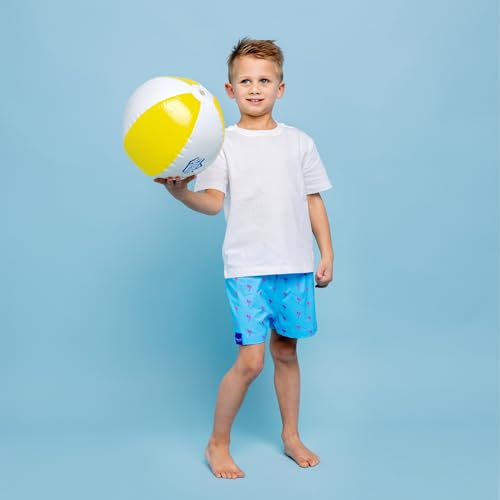 Father Son Neon Flamingo Print Matching Swimsuits4