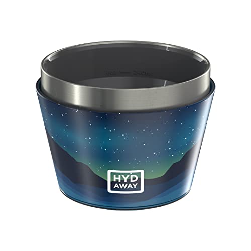 HYDAWAY Cuenco aislado plegable con tapa, portátil, plegable, aislante, resellable, caliente y frío para camping, senderismo, mochilero, vida de furgoneta, viajes, capacidad de 1.5 tazas Cover