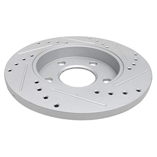 Image of TRQ Performance Rear Brake Pad and Rotor Set Semi Metallic Solid G Coated Rotors Calipers Compatible with 2004 Pontiac Grand Prix
