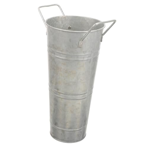 GOOHOCHY Black Iron Umbrella Bucket Umbrella Holder Organizer Metal Umbrella Holder Umbrella Storage Bucket Umbrella Stand Indoor Entryway Umbrella Bin Container European Style