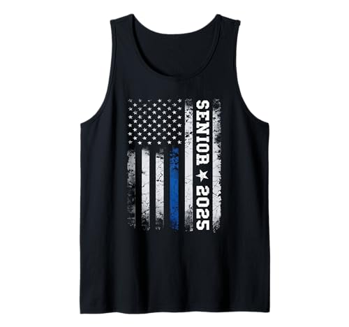 Bandera patriótica del año senior 2025 de Estados Unidos, clase de graduación de 2025 Camiseta sin Mangas