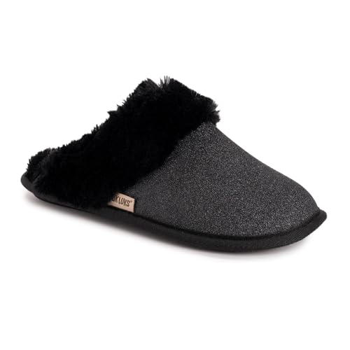 MUK LUKS Women's Angled Sparkle Scuff Slipper
