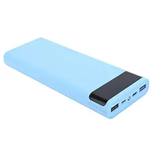 Power Bank Shell, Battery Holder, Portable DIY 8X18650 Power Bank Box, Power Bank Battery Supply with Installation Tool Bag for Smart Phones Tablets(Blue)