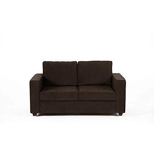 Image of Wakefit Sofa Set | 3 Year Warranty | Sofa 2 Seater, 2 Seater Sofa for Living Room, Wooden Sofa Set, Couch Sofa for Living Room, Sofa for Living Room - Napper(Malphino : Dark Earth)