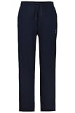 Innenseite geraut JP 1880 Herren große Größen bis 8XL, Jogginghose, Hose mit elastischem Bund und Saum, 2 Eingrifftaschen, gerade geschnitten Navy XL 702635 70-XL