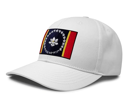 Image of International Tie State Hat for Men and Women, Adjustable Snapback Trucker Baseball Cap with Embroidered Patch