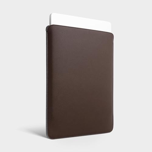 Image of Comfyable Laptop Sleeve 13 Inch Precisely Compatible with MacBook Pro M2 2022 M1 2020-2016 & Mac Air M4 2025 A3240 M3 2024 M2 2022 M1 2020, Faux Leather Cover Case, Coffee