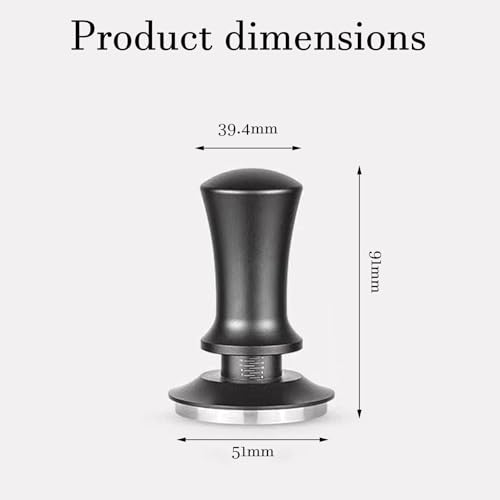 Image of 51mm Coffee Tamper with Precise Scales, Adjustable Constant Pressure Coffee Tamper for Espresso Machine, Spring-Loaded Auto-Return Espresso Accessories for Home Commercial Espresso Brewing