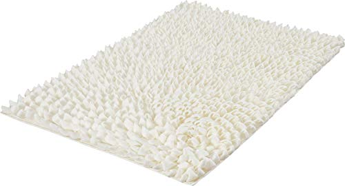 Kleine Wolke Textilgesellschaft Falbala, Combination Bath Mat, White, white, 1,105 x 90 x 4 cm