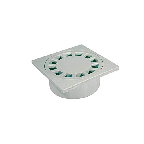CHIUSINO SIFONATO POLIPROPILENE 100X100 COPERCHIO QUADRATO CHIUSO SCARICO ACQUA