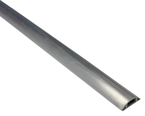 Electriduct Metal Cable Shield Cord Cover Outdoor Aluminum Raceway 58 Inch - 0.43 W x 0.22 H Single Channel - CSX-MET-1 (2 Pack)