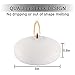 10 Hour Floating Candles, 3'' White Unscented Dripless Wax Discs, for Cylinder Vases, Centerpieces at Wedding, Party, Pool, Holiday (24 Set)