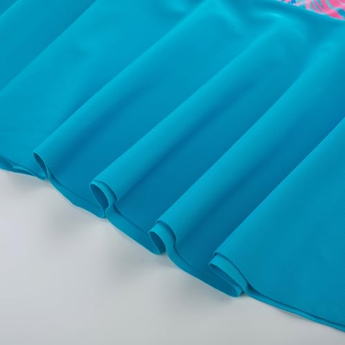 Image of GRACE KARIN Girls Long Sleeve Swimsuit Mermaid Bathing Suit Rash Guard Swimwear 4 Piece Size 5-12