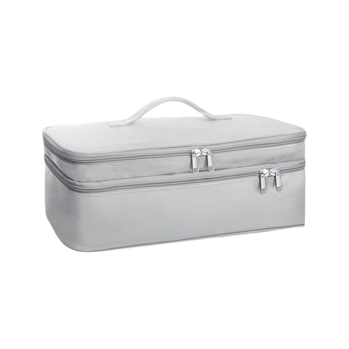 Rangement sèche-cheveux double couche étui portable gain de place sous vasque - 7