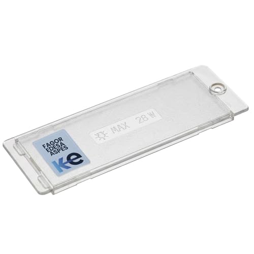 Anakel Home Repuesto Difusor de Luz Compatible con Campana Extractora Fagor, Aspes y Edesa | Plástico, 17 x 6,5 cm