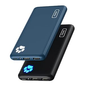 INIU [2 Pack] Portable Charger, Slimmest & Lightest USB C 10000mAh Power Bank, Triple 3A High-Speed Phone Battery Pack Compatible with iPhone 15 14 13 12 11 Pro X Samsung S22 S21 Google iPad Tablet.