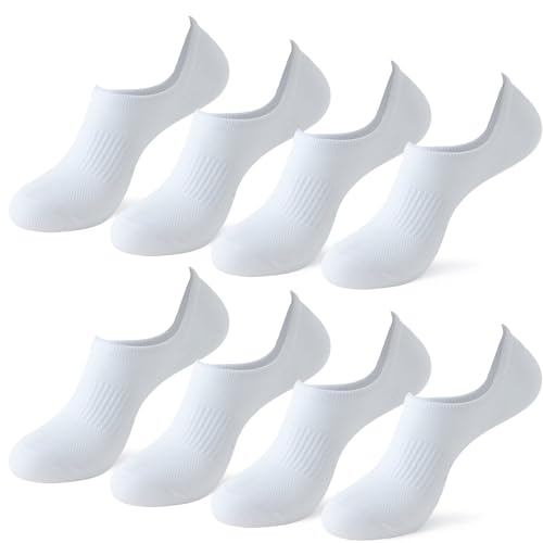 Image of Loucey 12-18 Packs No Show Socks Invisible Socks Men Women Cushioned Low Cut Ankle Sock for Running Gym Hiking (6-9 Pairs)