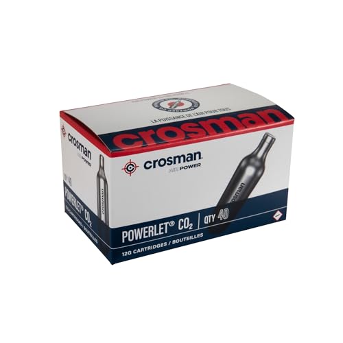 Crosman 40-Count 12-Gram CO2 Cartridges For Air...