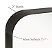 Hamilton Hills 24x36 Inch Metal Black Frame Mirror for Bathroom - Brushed Rectangular Rounded Corner Vanity - 2