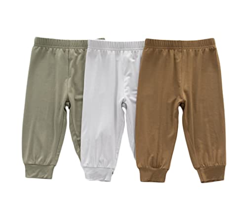 Image of SUZEL Baby Boys Girls Viscose from Bamboo Jogger Pants Infant Toddler Bloomers Kids Harem Pant