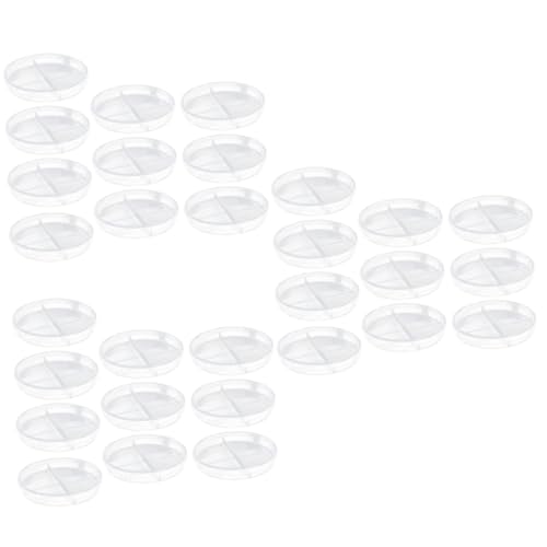 MUSISALY 3sets Experiment Petri Dishes School Laboratory Use Round Bottom Design 10pcs*3