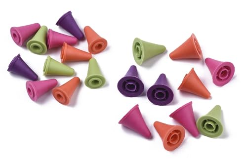 Stricknadel-Stopper für Nadelspiel, Set mit 8 Stück (4x klein...