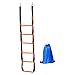 Aymzbd Marine Rope Ladder Anti Skidding Steps Stable Practical Portable Boarding Ladder for Motorboat Yacht Kayaking Pontoon Boats, 6 Steps 30x204cm
