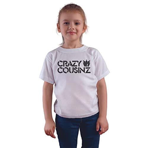 Image of Feel Good Crazy Cousins Family Matching Cotton Multi Colored Printed T-Shirt