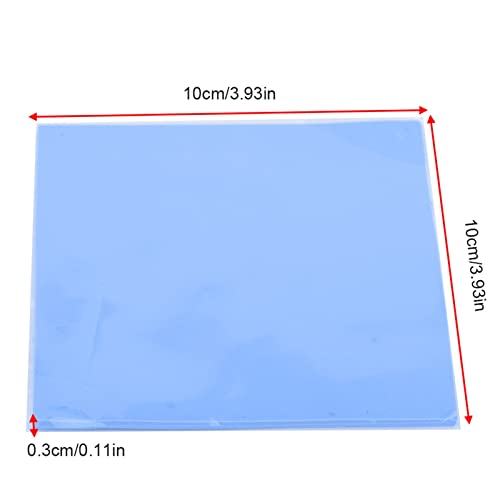 Almofada térmica para CPU, 100 x 100 x 3 mm CPU Chip dissipador de calor resfriamento térmico condut