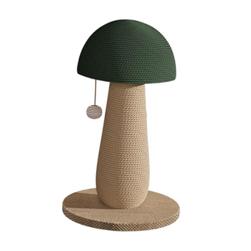 Poste rascador para gato con juguete interactivo verde miniatura 7