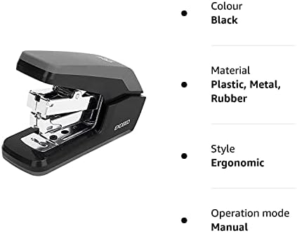 Staplers Office,Small One Touch Stapler Effortless Ergonomic Design, 25 Sheet Capacity(Deli0370)