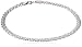 Sterling Silver Interlocking Geometric Link Bracelet, 8"