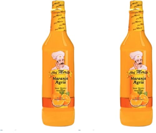 Chef Merito Naranja Agria (Sour Orange) Marinade No Msg 25oz (Pack of 2)