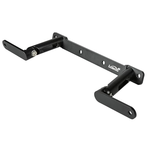 Loboo Motorcycle Auxiliary Light Brackets, Black Aluminum