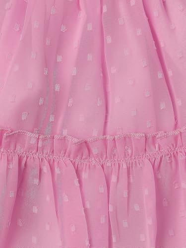 Image of Nautinati Baby Girls Flared Frock with Flutter Sleeves | Age 0-3 Years