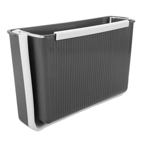 Caneca de basura plegable para colgar, plástica, pequeña