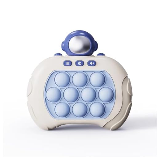 Pop It Eletrônico Brinquedo Anti Stress De Bolhas Para Adulto e Criança Com 4 Modos De Jogo Fidget Toy De Apertar Sensorial Premium Poiqo (Astronauta Azul)