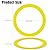 3pcs Flush Valve Seal for Kohler, Silicone Canister Flush Valve Seal Leak-Proof Toilet Tank Gasket Replacement Compatible with Kohler K-GP1059291 Easy to Install (Yellow)