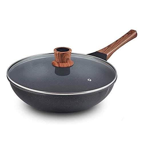 Wok antiadherente con tapa y espátula miniatura 1