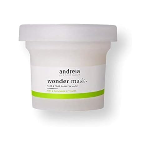 Andreia Professional Foot Mask Hand Mask for Great Skin Care with Kiwi and Cucumber Extracts Cover