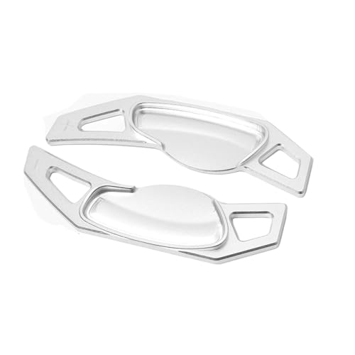 �ԗp�V�t�g�p�h�� �V�t�^�[ �̂��߂� �x���c �̂��߂� Smart 451 453 Fortwo 2009-2017 �̂��߂� Forfour 2015-2017 �X�e�A�����O�z�C�[���p�h������(Silver)